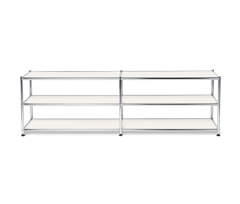 Tchibo - Lowboard Metall »Cn3« offen - 152x40x46,5cm - chrom - Stahl / Kunststoff / Kunststoff