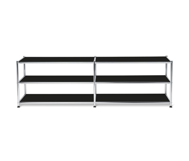 Tchibo - Lowboard Metall »Cn3« offen - 152x40x46,5cm - schwarz - Stahl / Kunststoff / Kunststoff