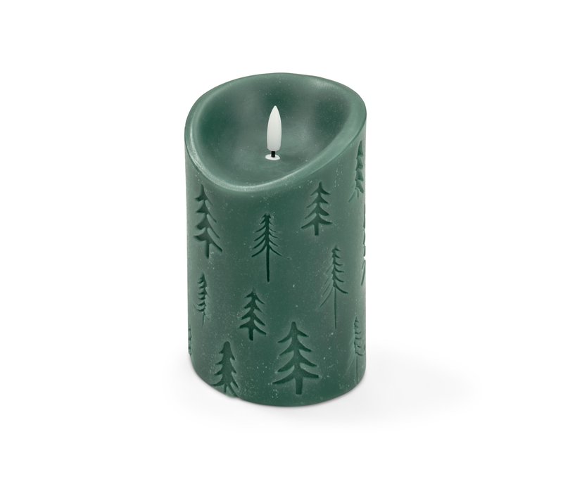 Tchibo - LED-Echtwachskerze - dunkelgrün