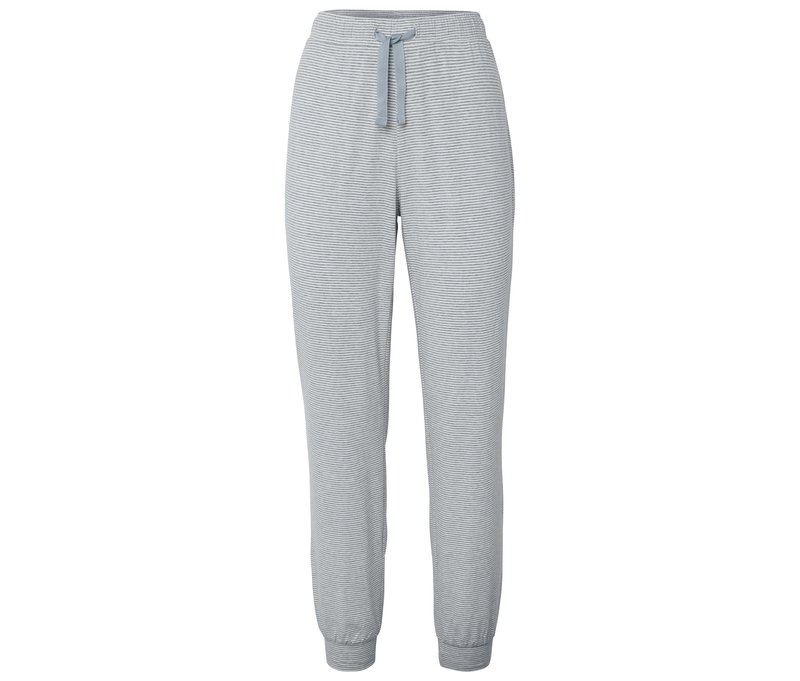 Tchibo - Pyjamahose - Damen - Gr. S - weiß/gestreift