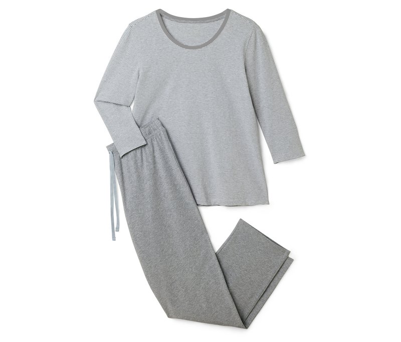 Tchibo - Pyjama - Damen - Gr. XXL - weiß/gestreift