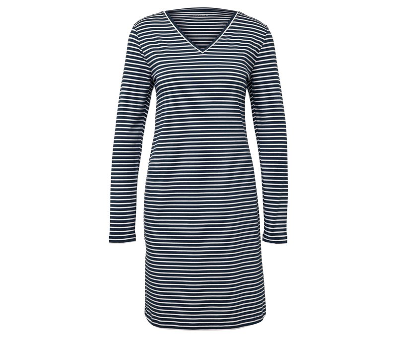 Tchibo - Nachthemd - Damen - Gr. XL - dunkelblau/gestreift