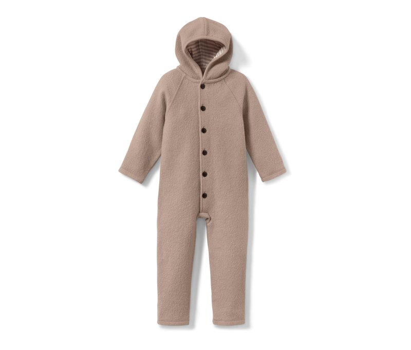 Tchibo - Baby-Walkoverall mit Merinowolle - Baby - Gr. 74/80 - weiß