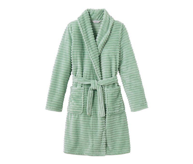 Tchibo - Kuschelmantel - Damen - Gr. L - grün