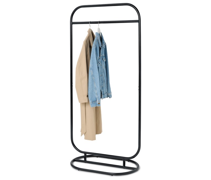 Tchibo - Freistehender Garderobenständer - 76,3x48,3x169cm - schwarz - Stahl