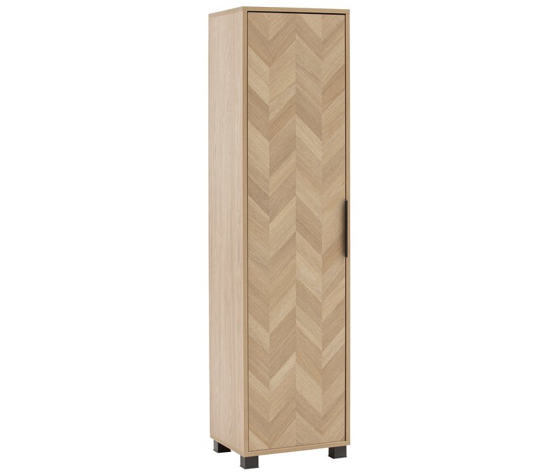 Schildmeyer Piazza Hochschrank »Piazza 400« - 40,3x33x157,8cm - schwarz - Holz / Kunststoff / Metall