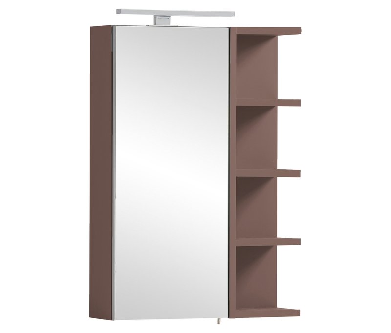 Schildmeyer Spiegelschrank »Piazza 500« - 49,7x16x74,8cm - rosa - Holz / Metall / Glas