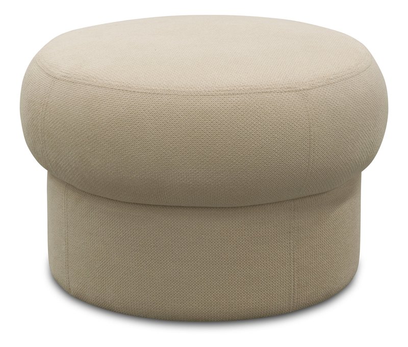 Domo Pilzhocker »Marbella« - 62x62x42cm - schwarz - Polyester / Acryl / Holz
