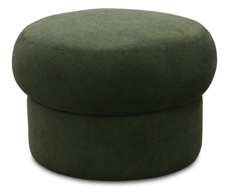 Domo Pilzhocker »Marbella« - 62x62x42cm - dunkelgrün - Polyester / Acryl / Holz