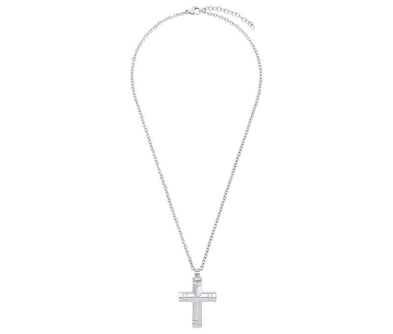 Tchibo - Amor Unisex-Halsschmuck mit Kreuz-Anhänger - silber