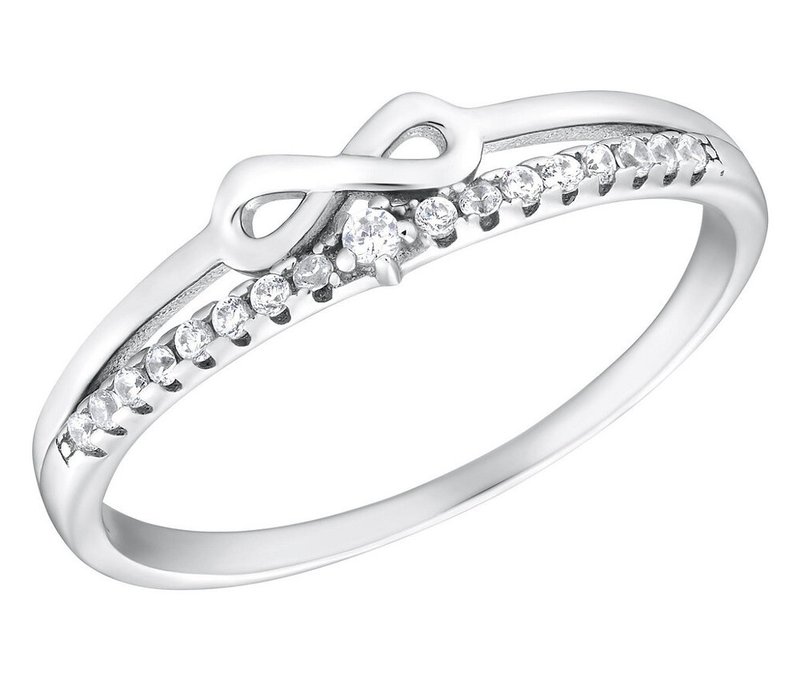Tchibo - Amor Ring mit Infinity-Symbol - Damen - Gr. 17 - silber