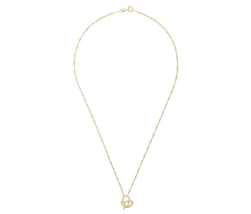 Tchibo - Amor Halsschmuck mit Herz-Motiv - silber