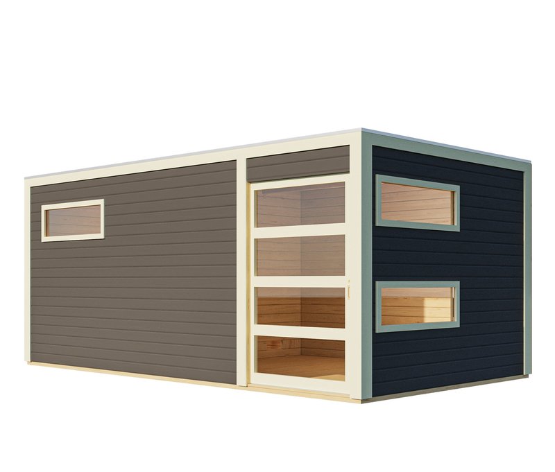 Karibu Saunahaus »Noam« - weiß