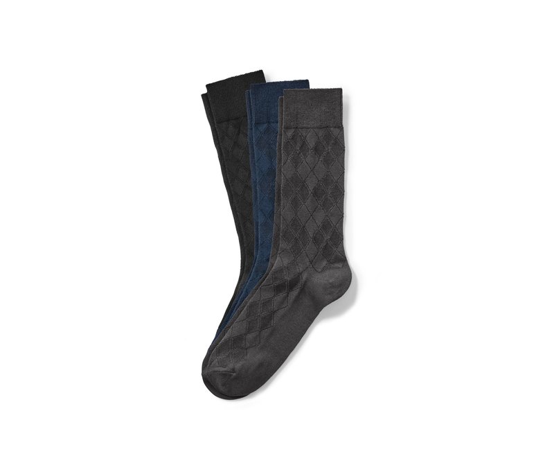 Tchibo - 3 Paar Socken - Herren - Gr. 44-46 - dunkelblau