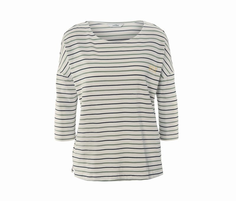 Tchibo - Sweatshirt mit Fledermausärmeln - Damen - Gr. S - dunkelblau/gestreift