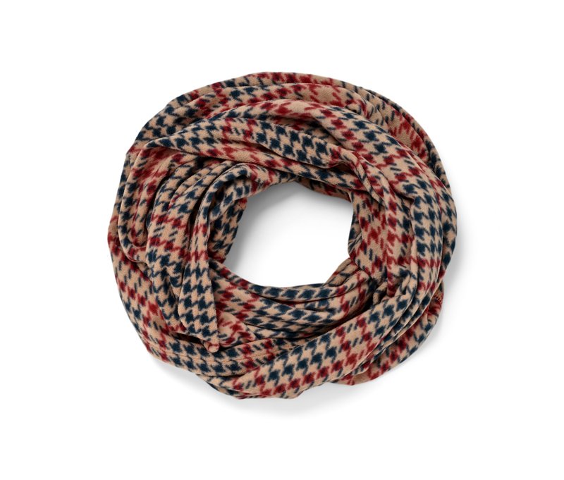 Tchibo - Karierter Fleece-Loop - dunkelblau