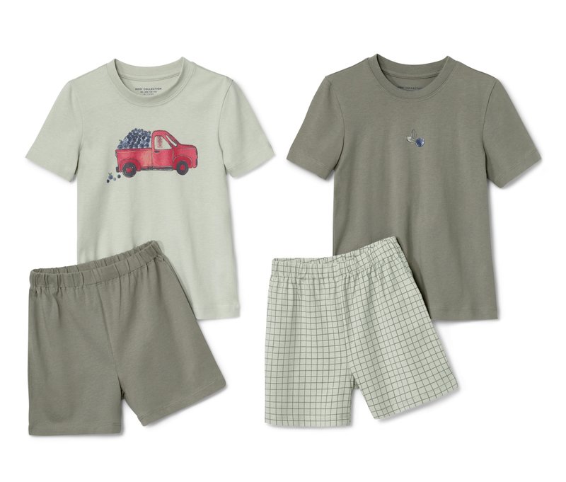 Tchibo - 2 Kleinkind-Pyjamas - Gr. 110/116 - mintgrün