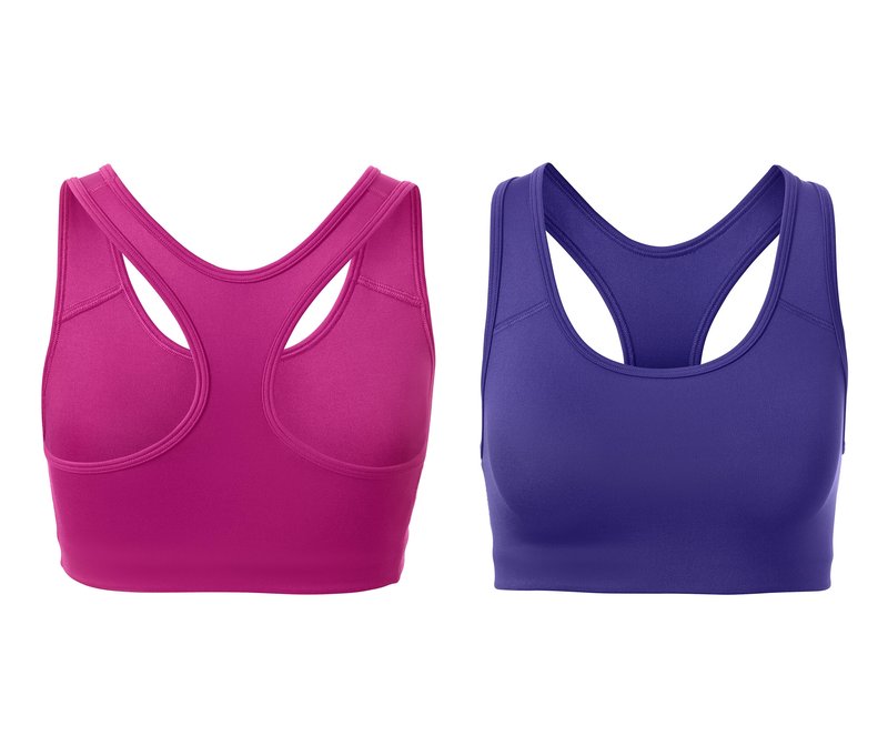 Tchibo - 2 Sport-BHs - Damen - Gr. XS - pink