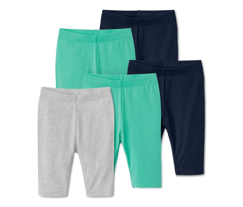 Tchibo - 5 Leggings - Baby - Gr. 74/80 - dunkelblau