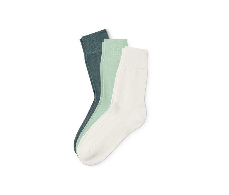 Tchibo - 3 Paar Socken - Damen - Gr. 35-38 - dunkelgrün