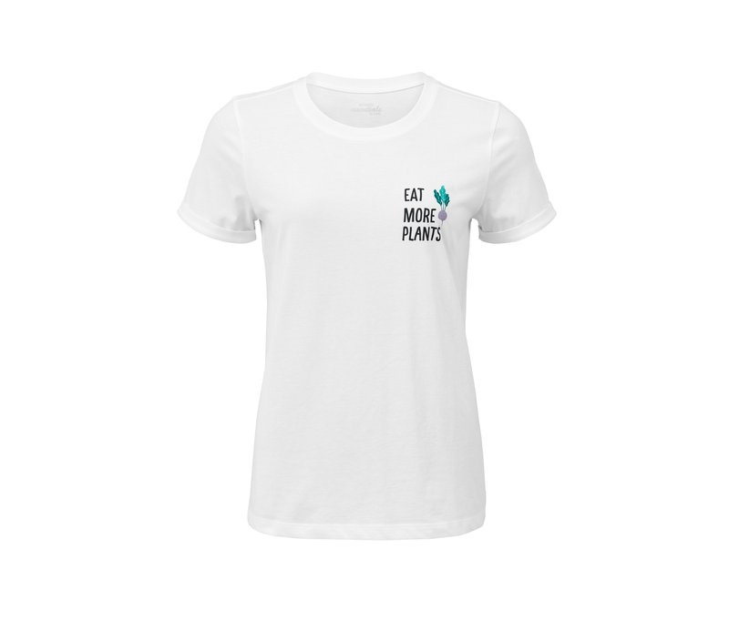 Tchibo - Statement-Shirt - Damen - Gr. M - weiß/print