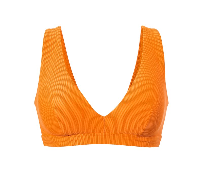 Tchibo - Bikinitop mit strukturierter Oberfläche - Damen - Gr. 85C - orange