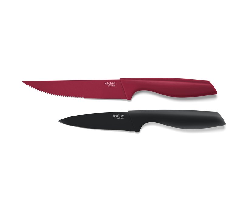 Tchibo - 2 Küchenmesser - schwarz