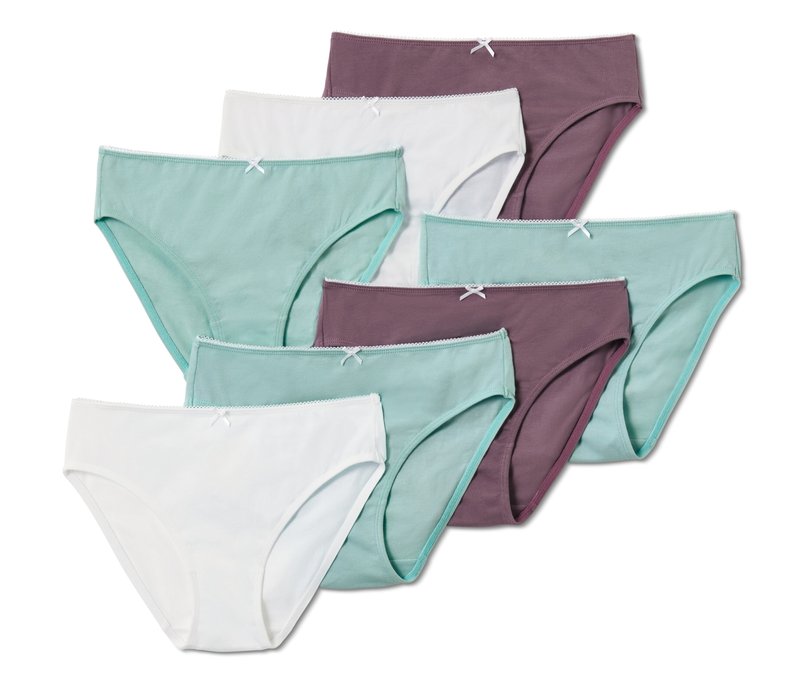 Tchibo - 7 Kinder-Slips - Mädchen - Gr. 170/176 - hellblau