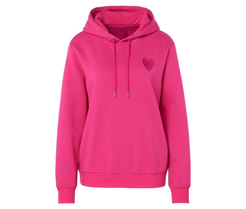 Tchibo - Hoodie mit Stickerei - Damen - Gr. M - pink