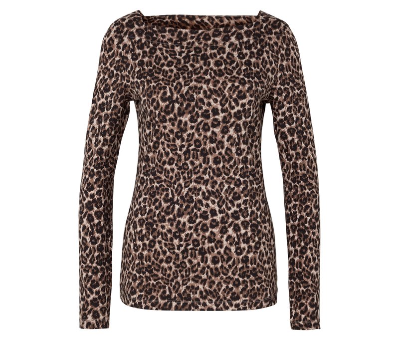Tchibo - Langarmshirt - Damen - Gr. M - schwarz/print