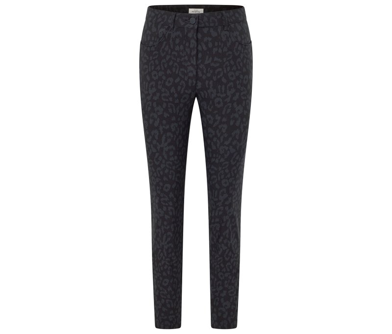 Tchibo - Bedruckte Bengalin-Hose - Damen - Gr. 54 - schwarz/print