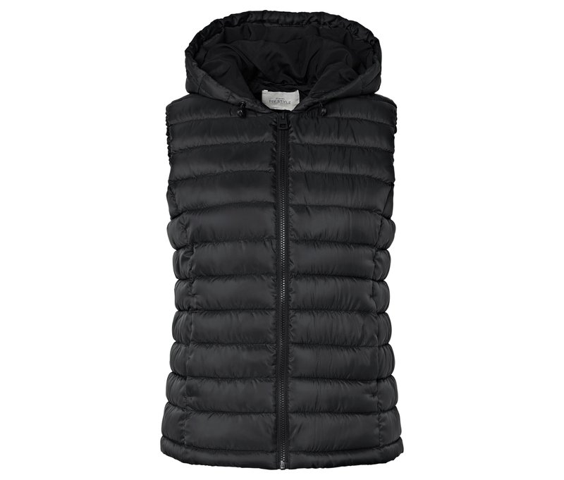 Tchibo - Steppweste mit Kapuze - Damen - Gr. 46 - schwarz