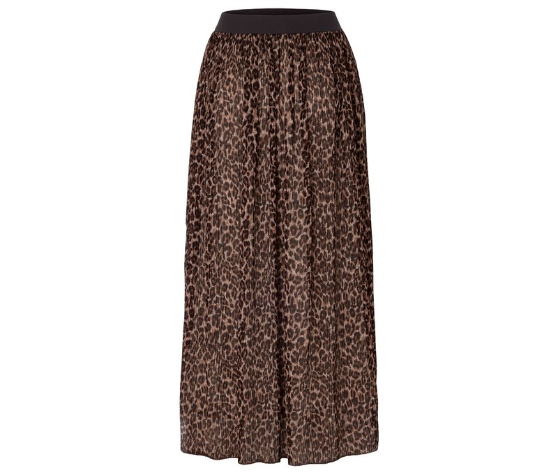 Tchibo - Bedruckter Plisseerock - Damen - Gr. L - beige/print