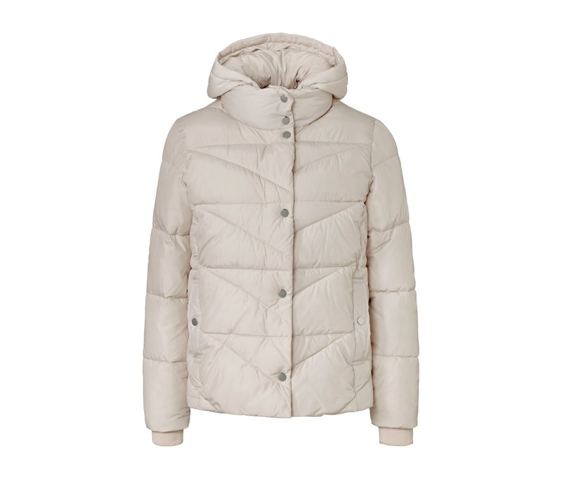 Tchibo - Steppjacke mit Kapuze - Damen - Gr. 38 - silber