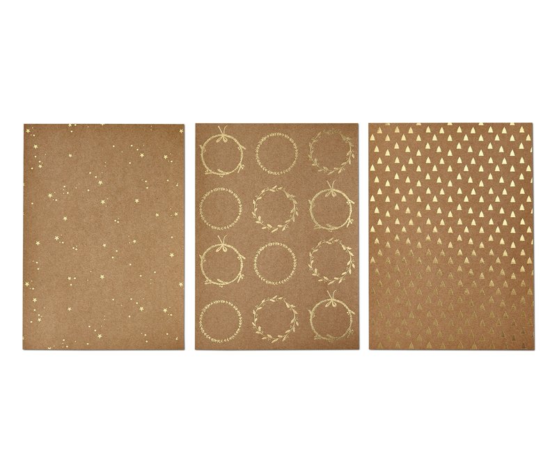 Tchibo - Kraftpapier-Set - gold
