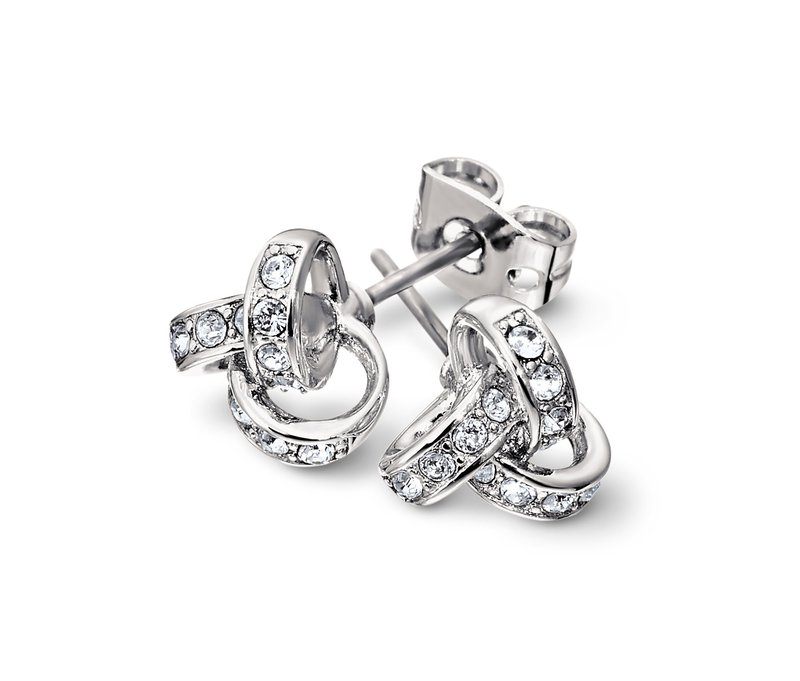 Tchibo - Ohrstecker veredelt mit Kristallen von Swarovski® - Damen - Gr. ungeblistert - silber