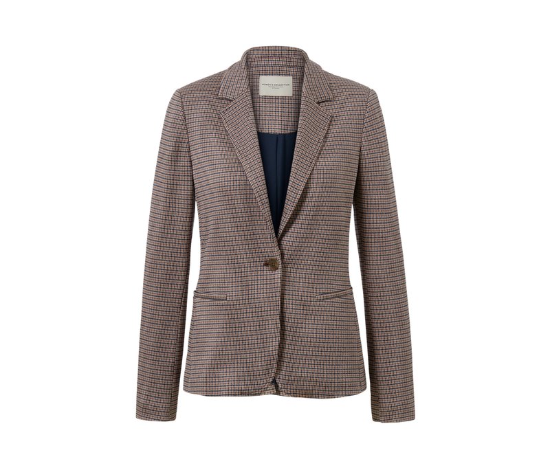 Tchibo - Karierter Sweatblazer - Damen - Gr. 38 - weiß/kariert