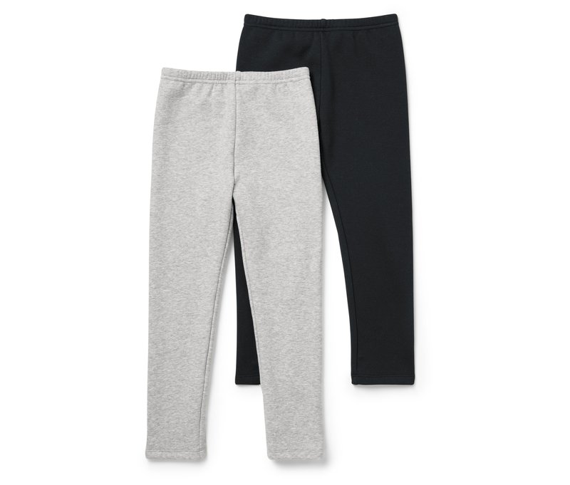 Tchibo - 2 Kinder Thermoleggings mit angerauter Innenseite - Unisex - Gr. 134/140 - schwarz