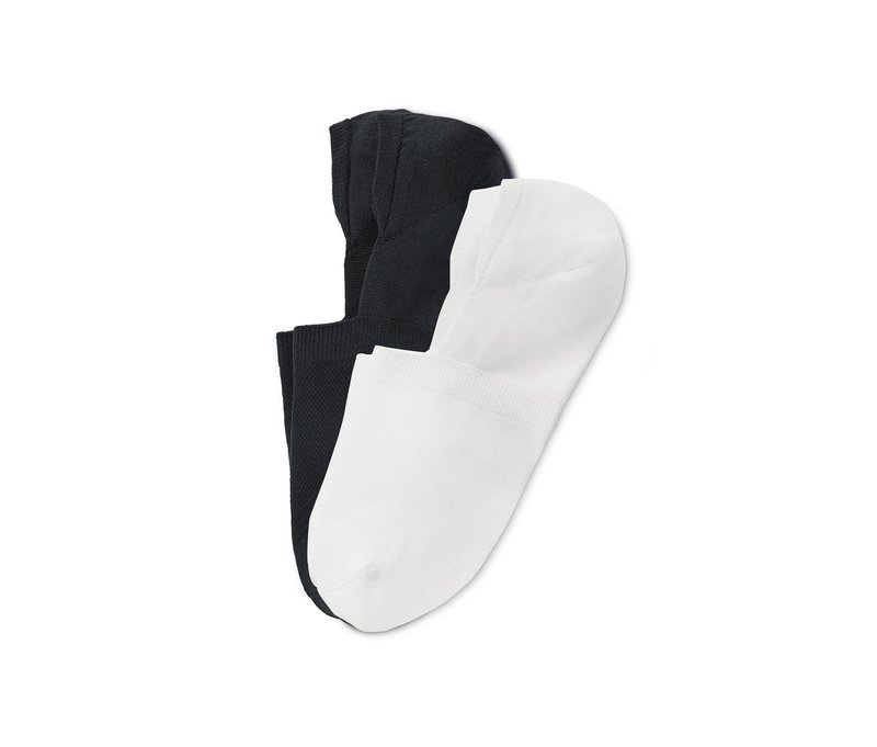 Tchibo - 2 Paar Sport-Füßlinge - Unisex - Gr. 35-37 - schwarz