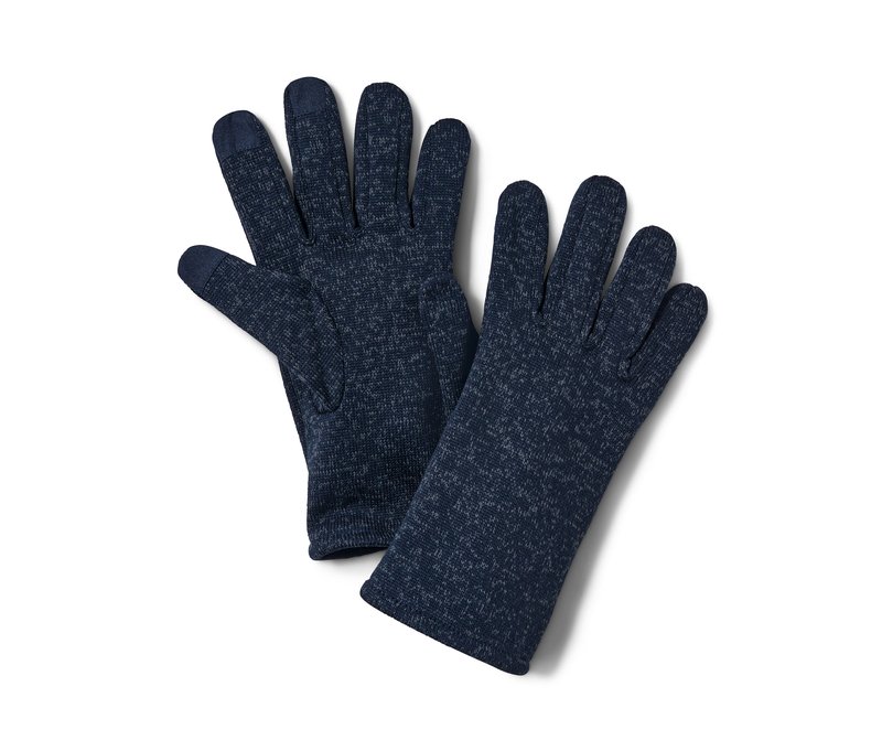 Tchibo - Strickfleece-Handschuhe - Unisex - Gr. 9,5 - dunkelblau