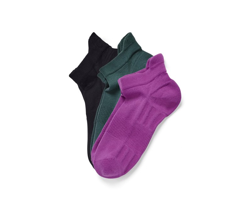 Tchibo - 3 Paar Profi-Laufsocken - Unisex - Gr. 35-38 - dunkelgrün