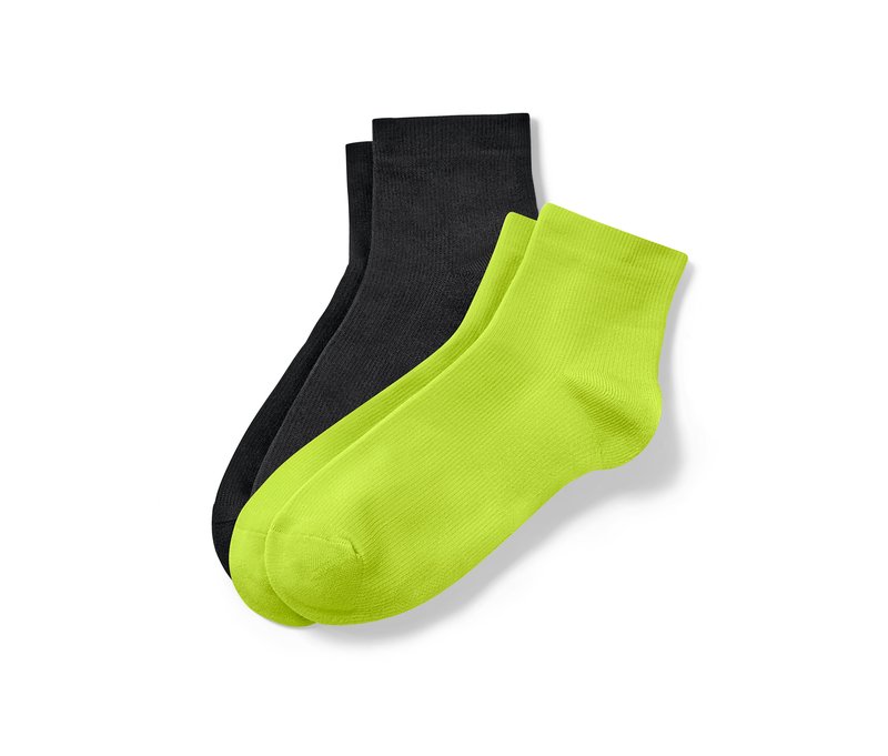 Tchibo - 2 Paar kurze Sportsocken - Unisex - Gr. 39-42 - schwarz