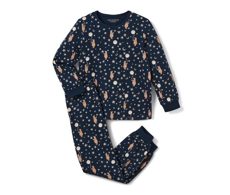 Tchibo - Kinder-Pyjama - Unisex - Gr. 86/92 - weiß