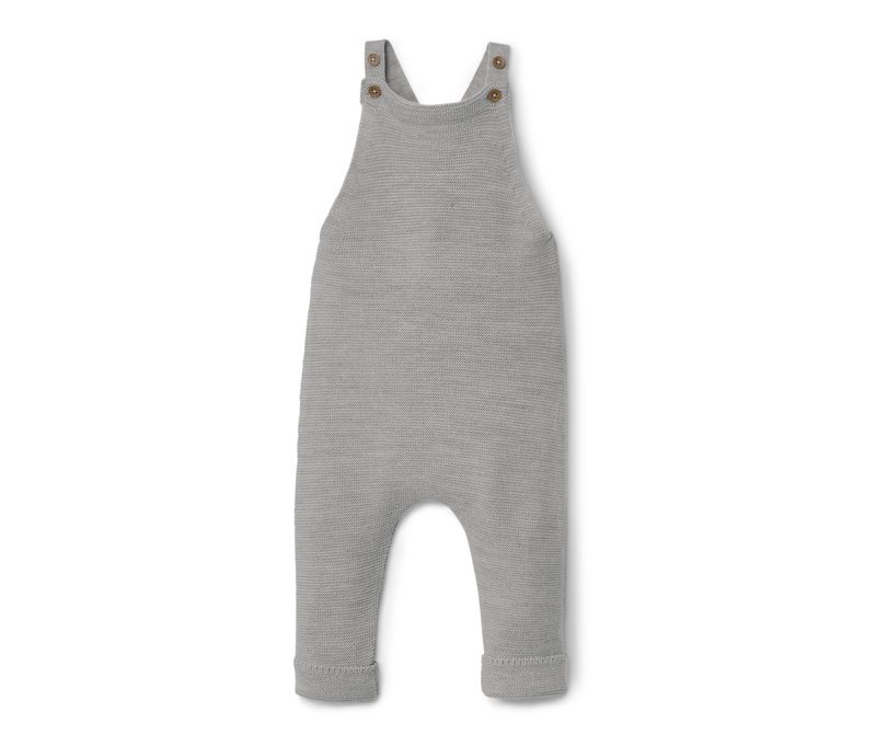 Tchibo - Baby-Merino-Latzhose - Unisex - Gr. 86/92 - grau