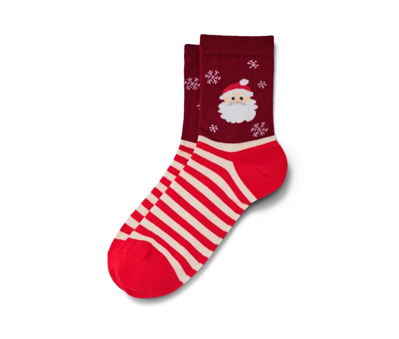 Tchibo - 1 Paar Weihnachtssocken - Unisex - Gr. 31-34 - creme