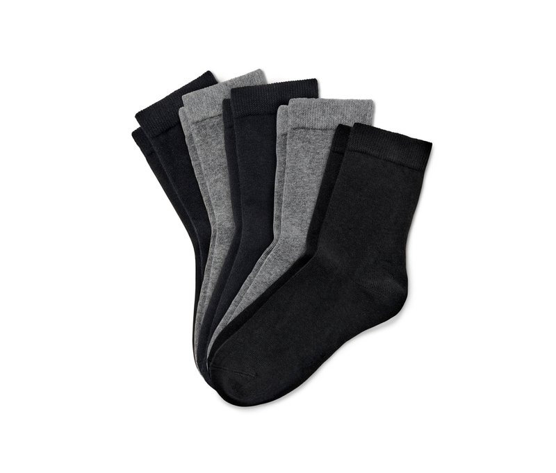 Tchibo - 5 Paar Kinder-Socken - Unisex - Gr. 39-42 - schwarz