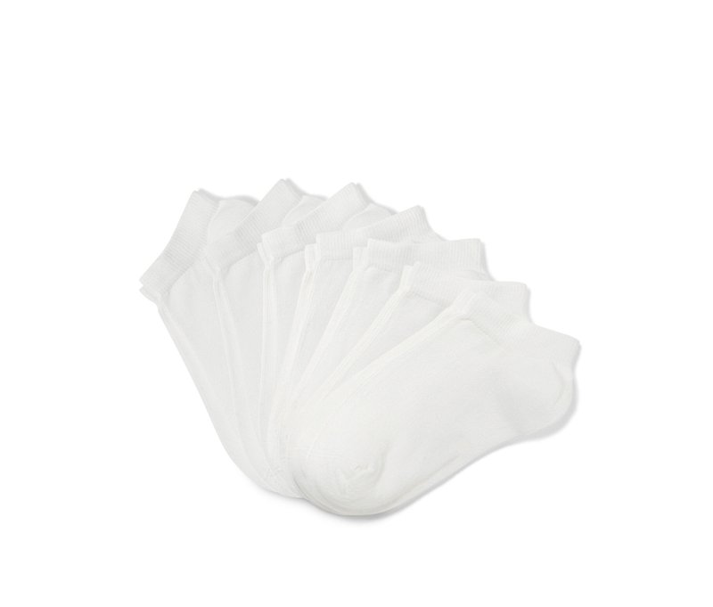 Tchibo - 7 Paar Kinder-Sneakersocken - Unisex - Gr. 35-38 - weiß