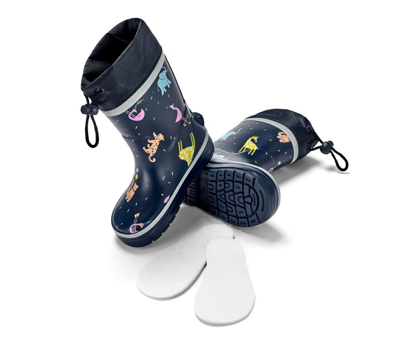 Tchibo - Kinder-Gummistiefel - Unisex - Gr. 22-23 - dunkelblau/print
