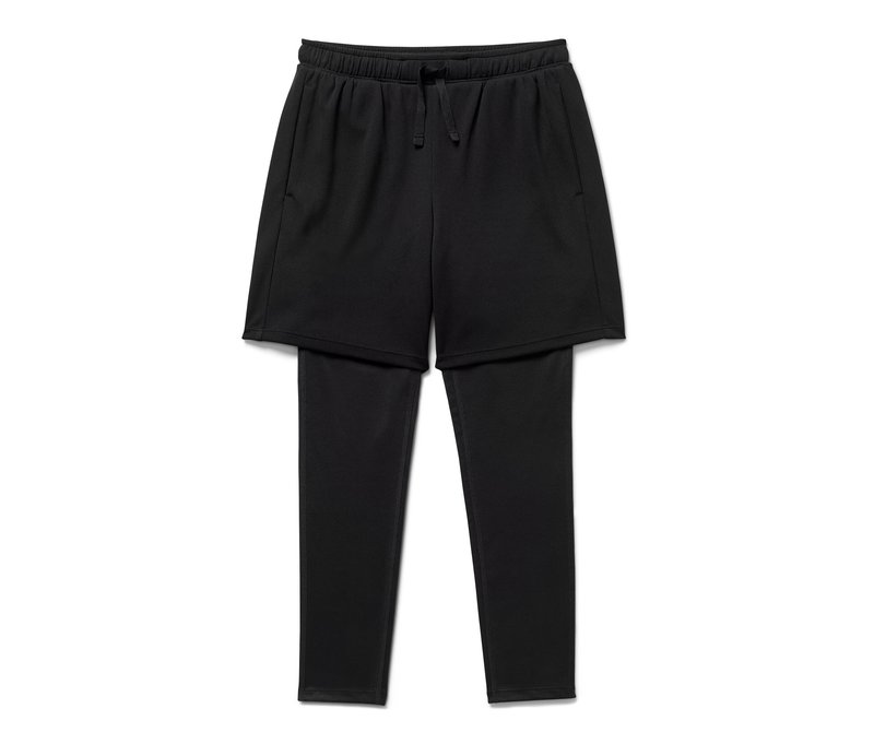 Tchibo - Kinder-Sporttight mit Shorts - Unisex - Gr. 170/176 - schwarz