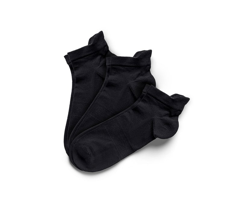 Tchibo - 3 Paar Funktions-Sportsocken - Unisex - Gr. 43-46 - schwarz